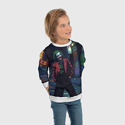 Свитшот детский Джокер в широких штанах, цвет: 3D-белый — фото 2