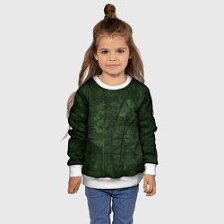 Свитшот детский Абстракция - strange camouflage, цвет: 3D-белый — фото 2