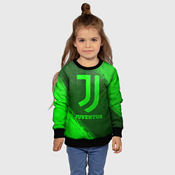 Свитшот детский Juventus - green gradient, цвет: 3D-черный — фото 2
