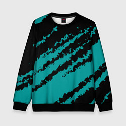 Детский свитшот The color is black and light blue