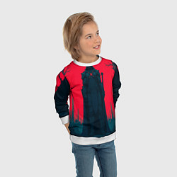 Свитшот детский Фигура в чёрном, цвет: 3D-белый — фото 2