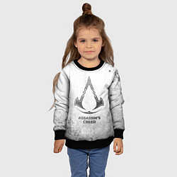 Свитшот детский Assassins Creed - white gradient, цвет: 3D-черный — фото 2