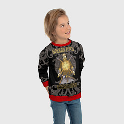 Свитшот детский Боевая Русь русский богатырь, цвет: 3D-красный — фото 2