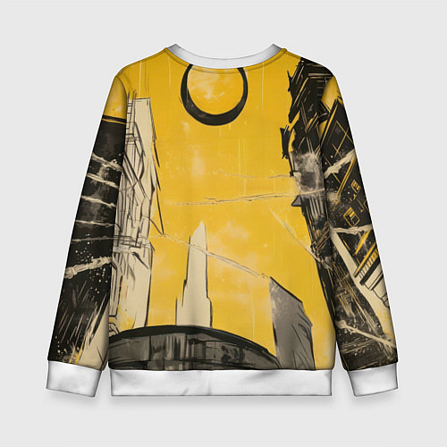 Детский свитшот Черный человек-паук / 3D-Белый – фото 2