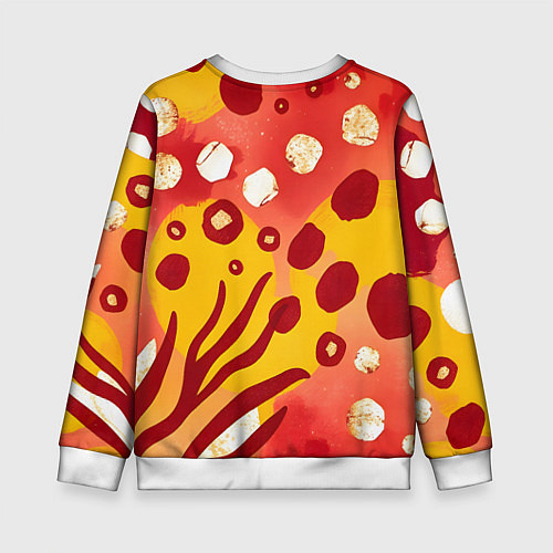 Детский свитшот Африканский паттерн / 3D-Белый – фото 2