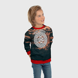 Свитшот детский Белобог - небо славян, цвет: 3D-красный — фото 2