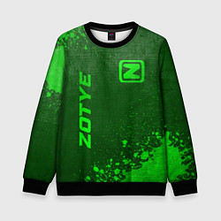Свитшот детский Zotye - green gradient вертикально, цвет: 3D-черный