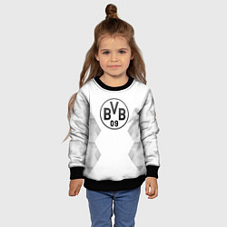 Свитшот детский Borussia white poly, цвет: 3D-черный — фото 2