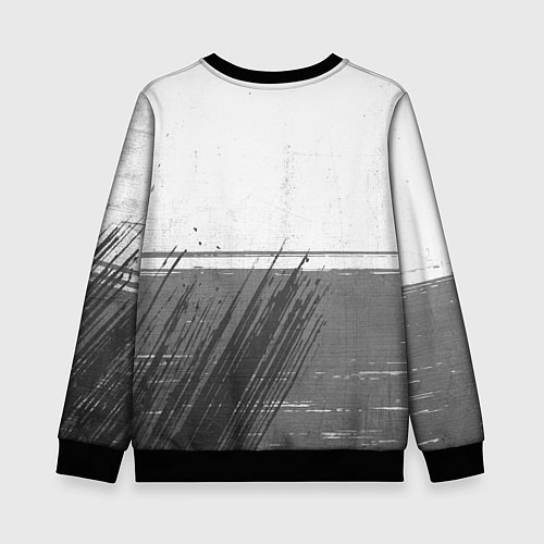Детский свитшот AEK Athens - white gradient посередине / 3D-Черный – фото 2