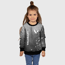 Свитшот детский Valorant - grey gradient вертикально, цвет: 3D-черный — фото 2