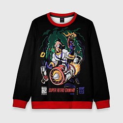 Свитшот детский Earth worm Jim - super retro gaming, цвет: 3D-красный