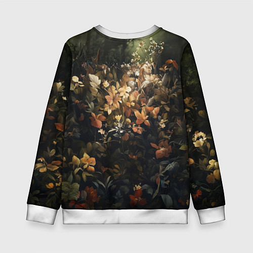 Детский свитшот Красная панда в лесной чаще / 3D-Белый – фото 2