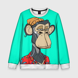 Свитшот детский NFT ape steel, цвет: 3D-белый