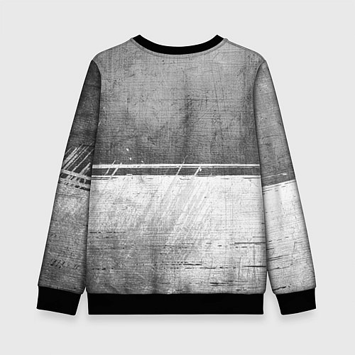 Детский свитшот AC Milan - grey gradient посередине / 3D-Черный – фото 2