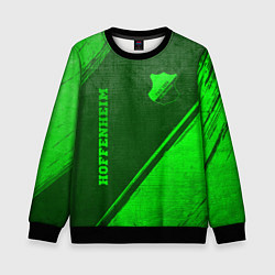 Детский свитшот Hoffenheim - green gradient вертикально