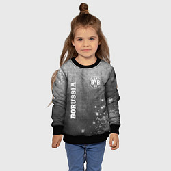 Свитшот детский Borussia - grey gradient вертикально, цвет: 3D-черный — фото 2
