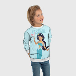 Свитшот детский Jasmine princess - big pictures, цвет: 3D-белый — фото 2