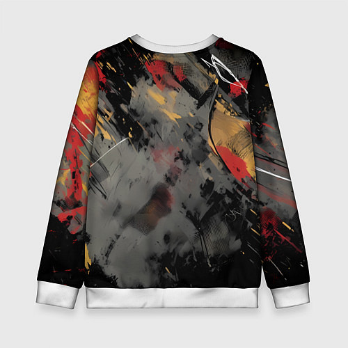 Детский свитшот Человек-паук и красная краска / 3D-Белый – фото 2