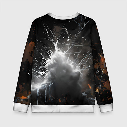 Детский свитшот Человек-паук в черном костюме / 3D-Белый – фото 2