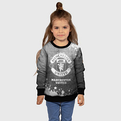 Свитшот детский Manchester United - grey gradient, цвет: 3D-черный — фото 2