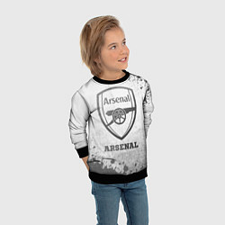 Свитшот детский Arsenal - white gradient, цвет: 3D-черный — фото 2