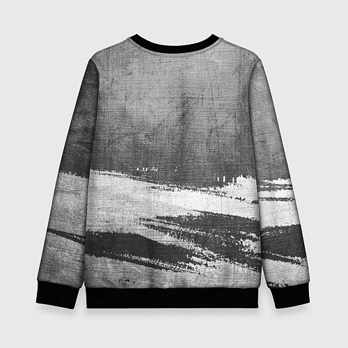 Детский свитшот Sally Face - grey gradient посередине / 3D-Черный – фото 2