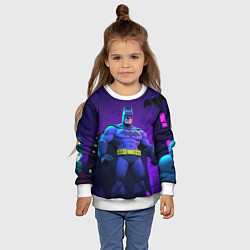 Свитшот детский Бэтмен объемная модель, цвет: 3D-белый — фото 2