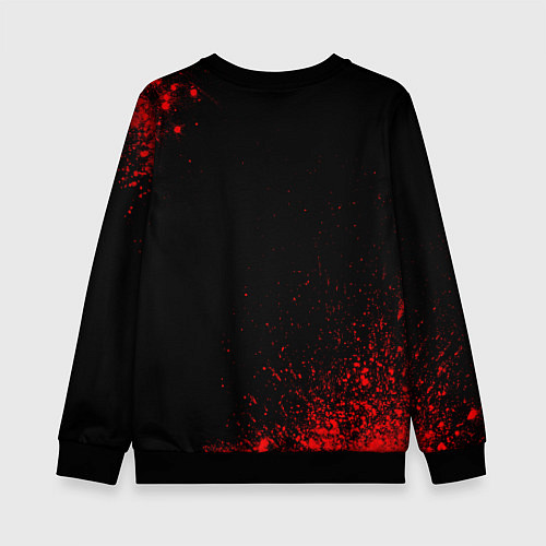 Детский свитшот Napoli - red gradient / 3D-Черный – фото 2