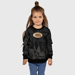 Свитшот детский Land Rover golden poly, цвет: 3D-черный — фото 2