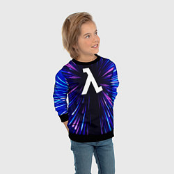 Свитшот детский Half-Life neon energy, цвет: 3D-черный — фото 2