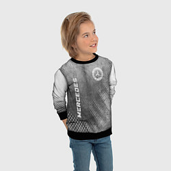 Свитшот детский Mercedes - grey gradient вертикально, цвет: 3D-черный — фото 2