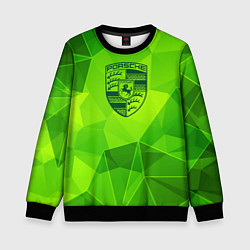 Свитшот детский Porsche green poly, цвет: 3D-черный