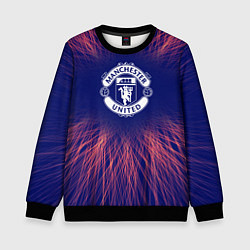 Свитшот детский Manchester United red energy, цвет: 3D-черный