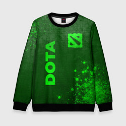 Детский свитшот Dota - green gradient вертикально