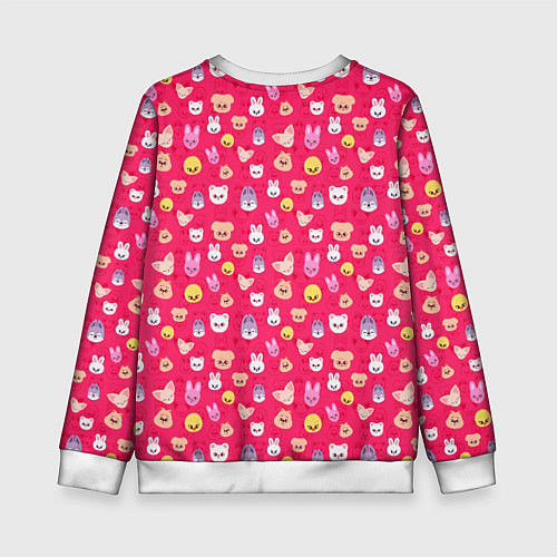 Детский свитшот Skzoo pattern pink / 3D-Белый – фото 2
