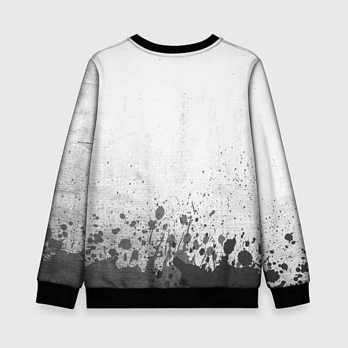 Детский свитшот Nissan - white gradient посередине / 3D-Черный – фото 2