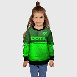 Свитшот детский Dota - green gradient посередине, цвет: 3D-черный — фото 2