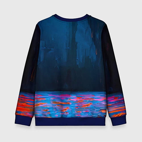 Детский свитшот Маска голкипера / 3D-Синий – фото 2