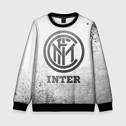 Свитшот детский Inter - white gradient, цвет: 3D-черный