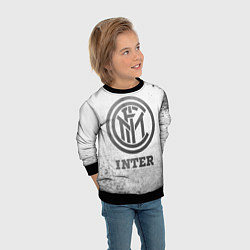 Свитшот детский Inter - white gradient, цвет: 3D-черный — фото 2