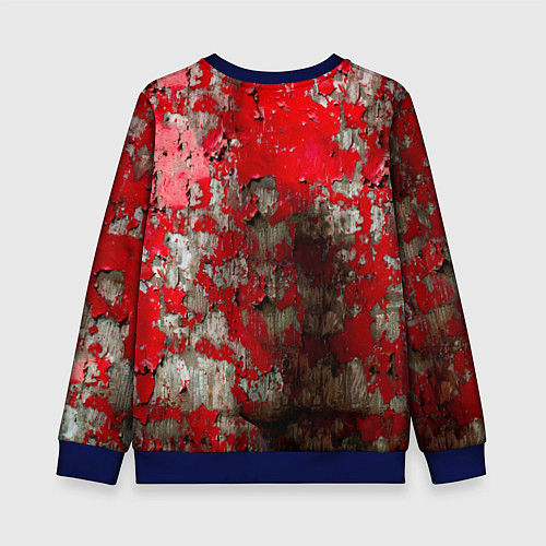 Детский свитшот Красная боксерская груша / 3D-Синий – фото 2
