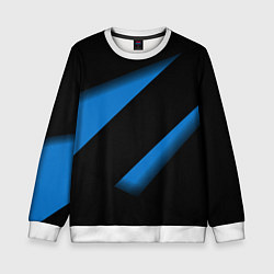 Детский свитшот Color blue black line