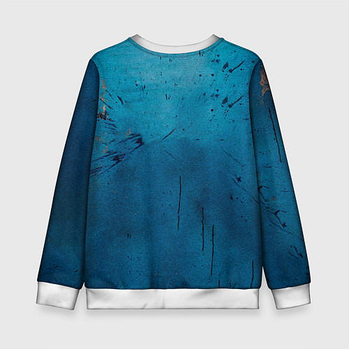 Детский свитшот Бойцовские перчатки на синем / 3D-Белый – фото 2