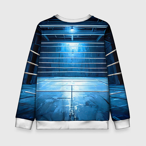 Детский свитшот Синий ринг / 3D-Белый – фото 2