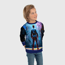Свитшот детский Боец джиу-джитсу, цвет: 3D-синий — фото 2
