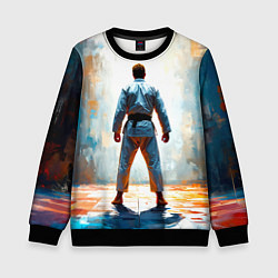 Свитшот детский Дзюдоист, цвет: 3D-черный