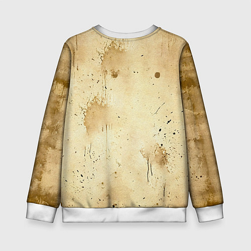 Детский свитшот Брюс Ли на бежевом / 3D-Белый – фото 2