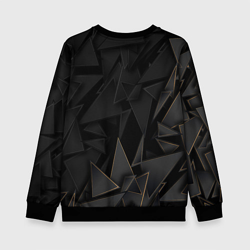 Детский свитшот Poppy Playtime golden poly / 3D-Черный – фото 2