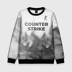 Свитшот детский Counter Strike - white gradient посередине, цвет: 3D-черный