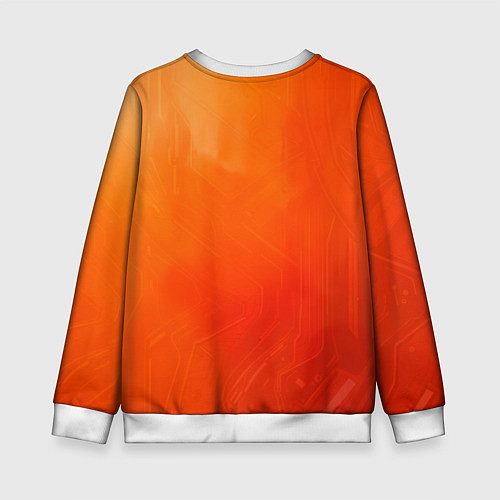 Детский свитшот Кибернетическая акула / 3D-Белый – фото 2